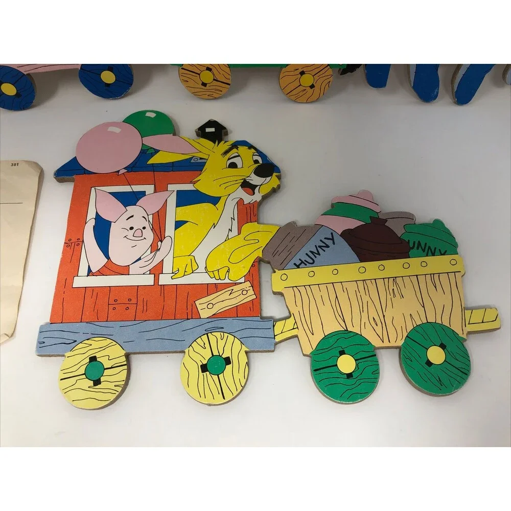 Vintage 4 Piece Winnie the Pooh Multicolor 3ft. Long & 8.5